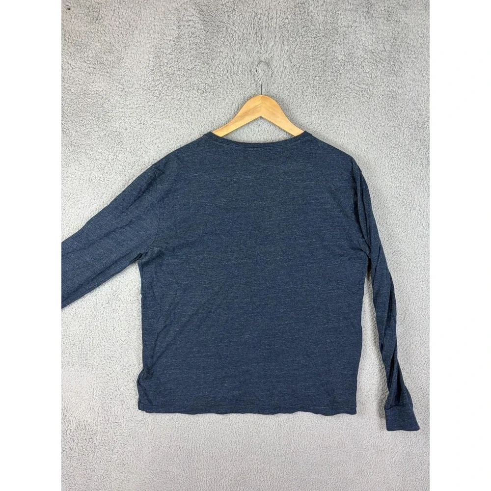 Polo Ralph Lauren Shirt Mens Medium Blue Long Sleeve Crewneck Custom Slim Fit